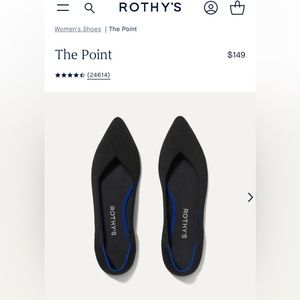 Rothy’s Point size 8